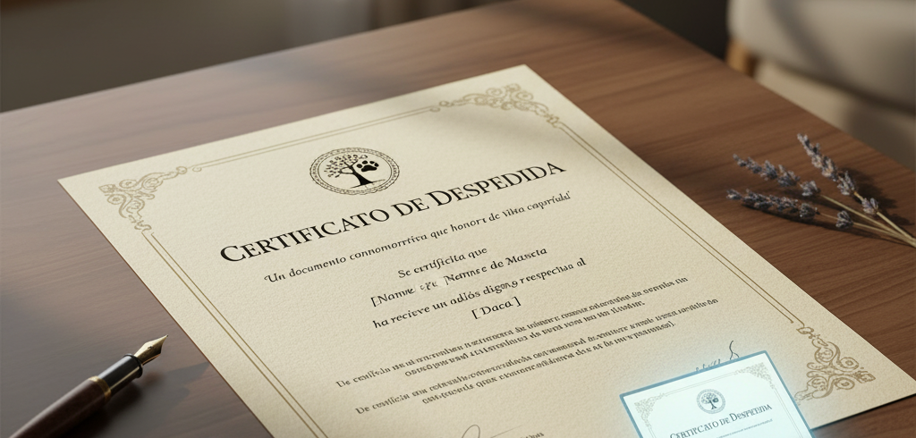 Certificado de despedida Serenity